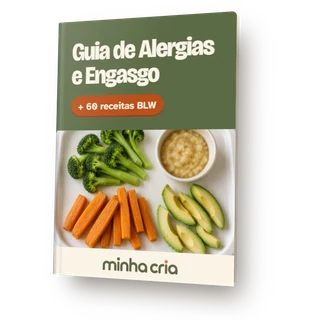 Capa do Guia de Alergias e Engasgo + 60 receitas BLW